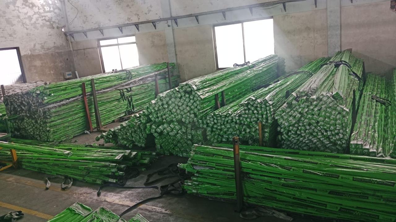 Golden Aluminum-Magnesium Alloy Stair